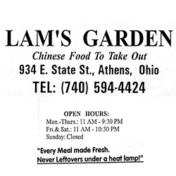 Lam S Garden Athens Ohio